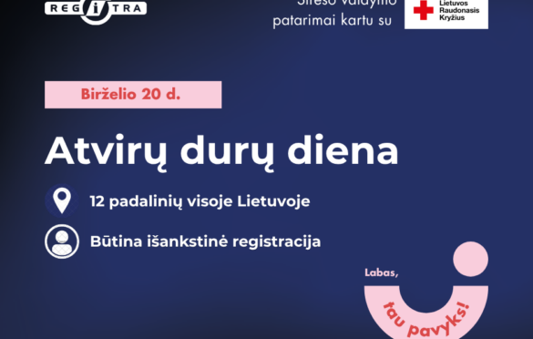 Atvirų durų dienų plakatas