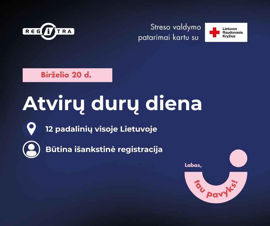 Atvirų durų dienų plakatas