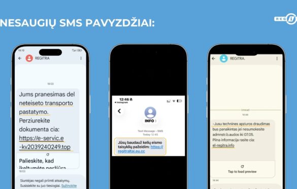 Melagingos SMS žinutės
